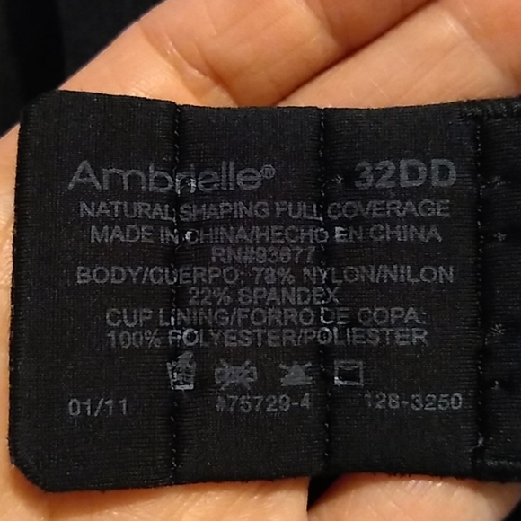 Ambrielle NATURAL SHAPING FULL COVERAGE BRA 32 DD - Picture 6 of 6
